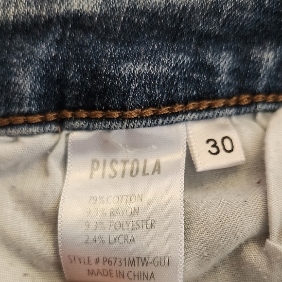 Pistola Women's Ankle Skinny Blue Jeans Size 30 - Picture 8 of 8